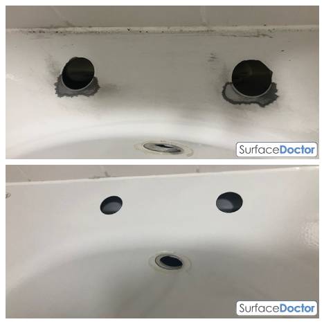 Bath repair Bristol case study - assessing limescale damage in Clifton